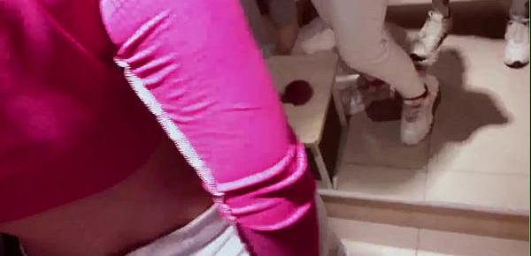  Best risky blowjob and doggy fuck in dressing room